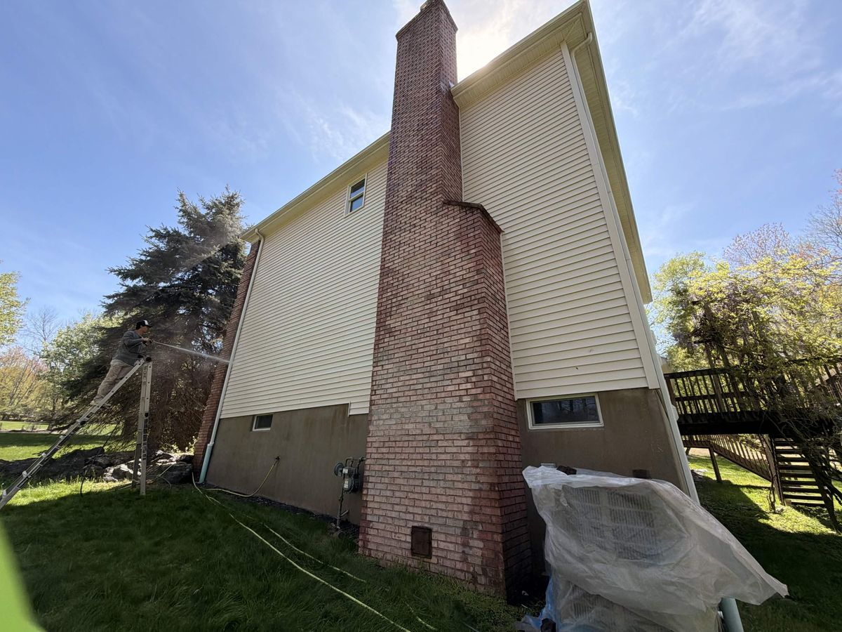 House Wash — after Apex Exterior Services completed the work